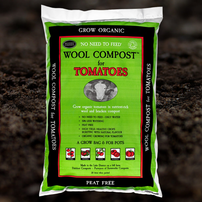 Dalefoot Wool Compost For Tomatoes Bag Front