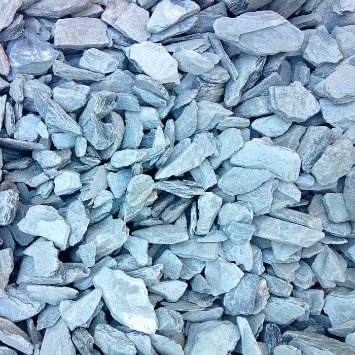 Bulk Blue Slate Chippings - 40Mm
