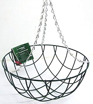 Green Hanging Wire Basket 1