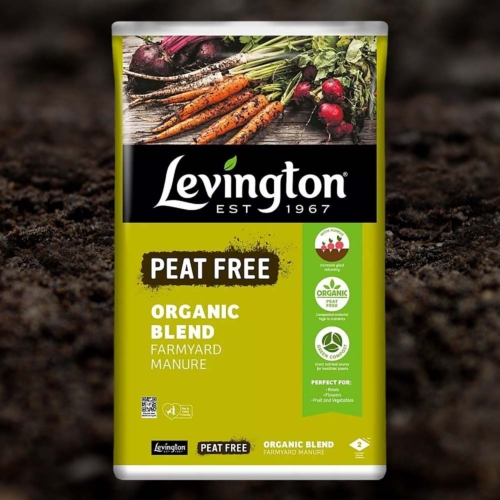Levington Peat Free Organic Blend Farmyard Manure - 50 Litre
