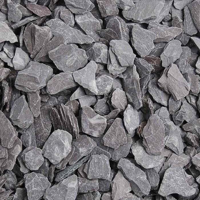 Meadow View Blue Slate Chippings - 20Mm - Dry