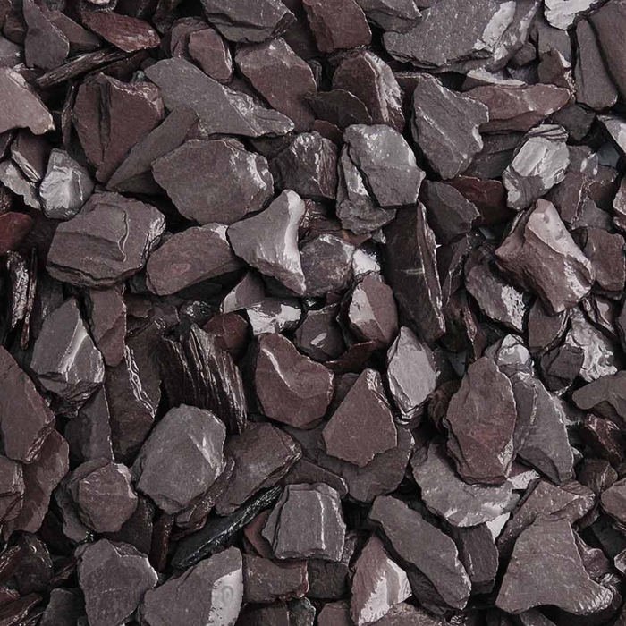 Meadow View Blue Slate Chippings - 20Mm - Wet