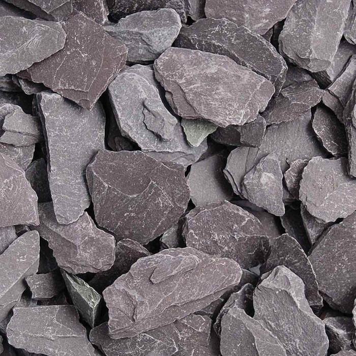 Meadow View Blue Slate Chippings 40Mm - Dry