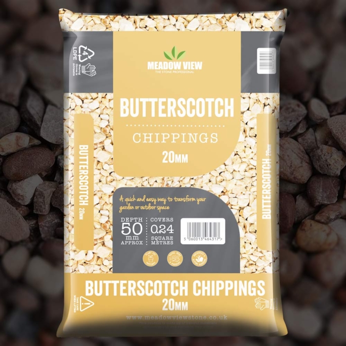 Meadow View Butterscotch Chippings - 20Mm - 20 Kg Bag