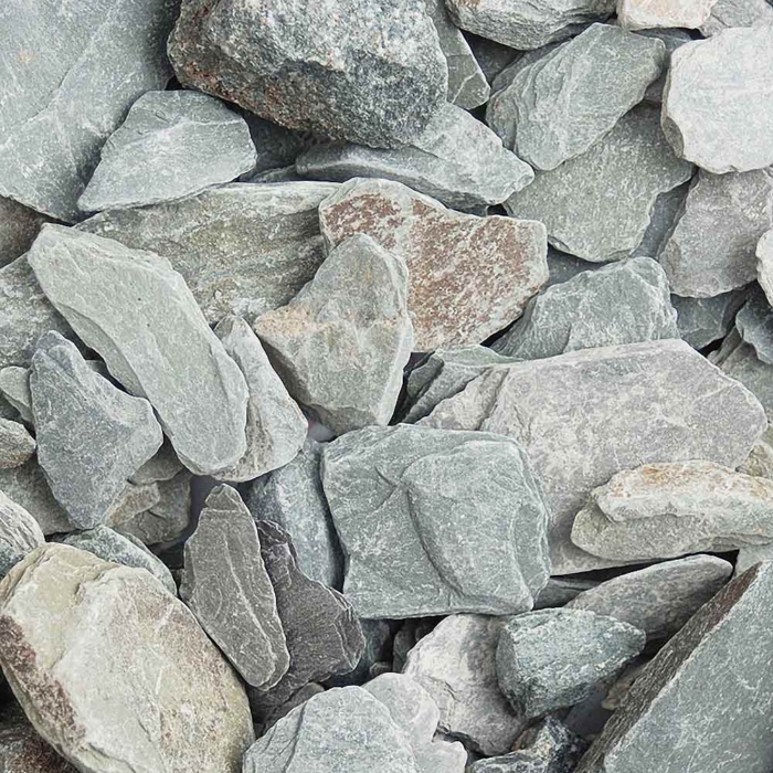 Meadow View Green Slate Chippings - 40Mm - Dry