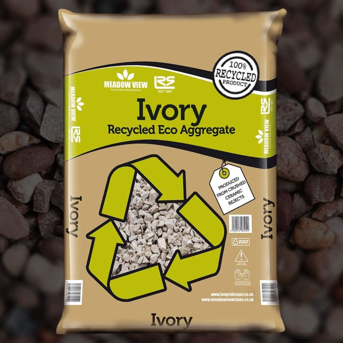 Meadow View Ivory Recycled Eco Aggregate - 20 Kg Bag