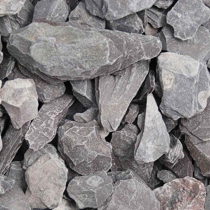 Meadow View Plum Slate Chippings - 40Mm - Dry