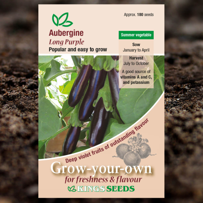 Vegetable Seeds - Aubergine Long Purple