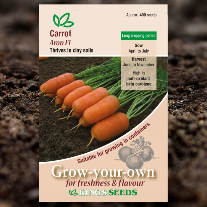 Vegetable Seeds - Carrot Aron F1