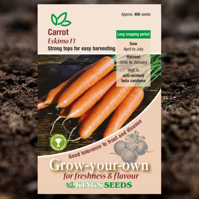 Vegetable Seeds - Carrot Eskimo F1