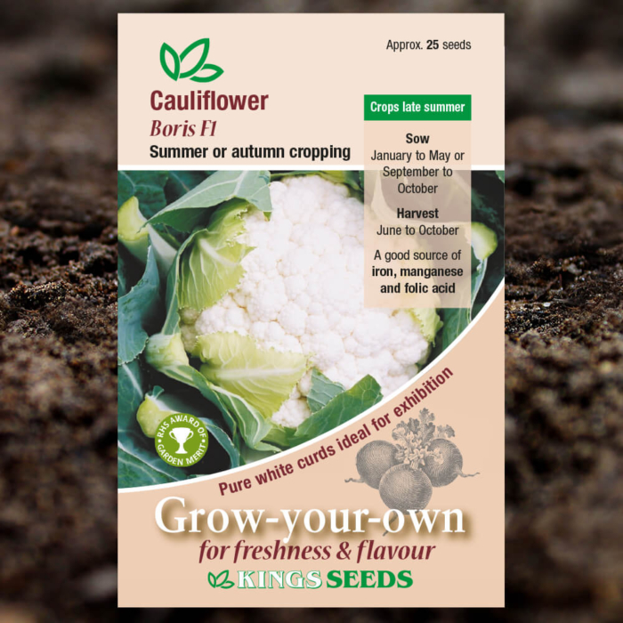 Vegetable Seeds - Cauliflower Boris F1