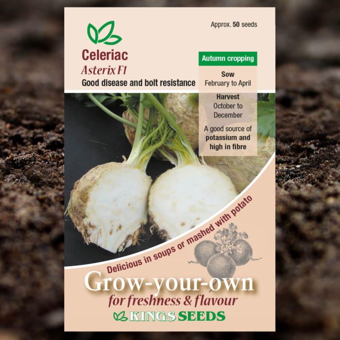 Vegetable Seeds - Celeriac Asterix F1