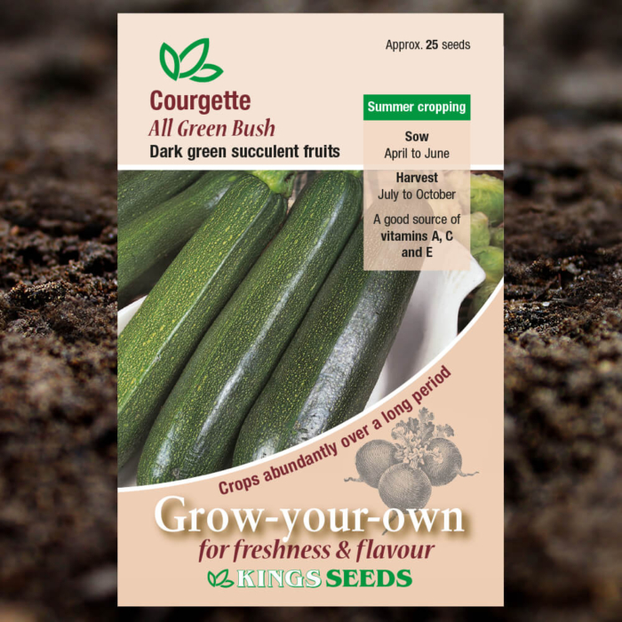 Vegetable Seeds - Courgette All Green Bush