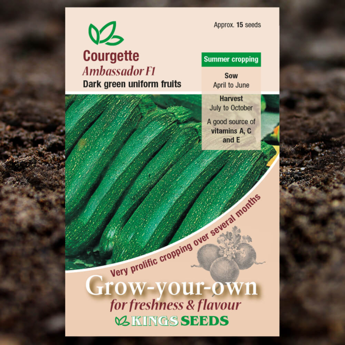 Vegetable Seeds - Courgette Ambassador F1
