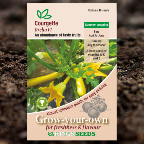 Vegetable Seeds - Courgette Orelia F1