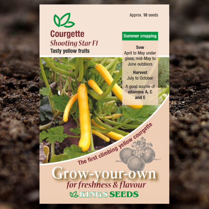 Vegetable Seeds - Courgette Shooting Star F1