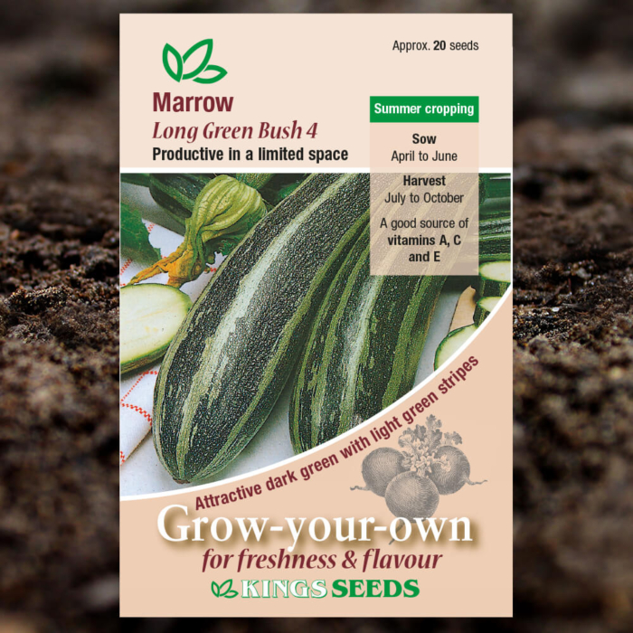 Vegetable Seeds - Marrow Long Green Bush 4