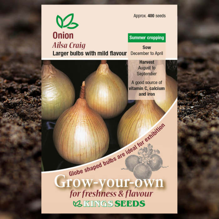 Vegetable Seeds - Onion Ailsa Craig