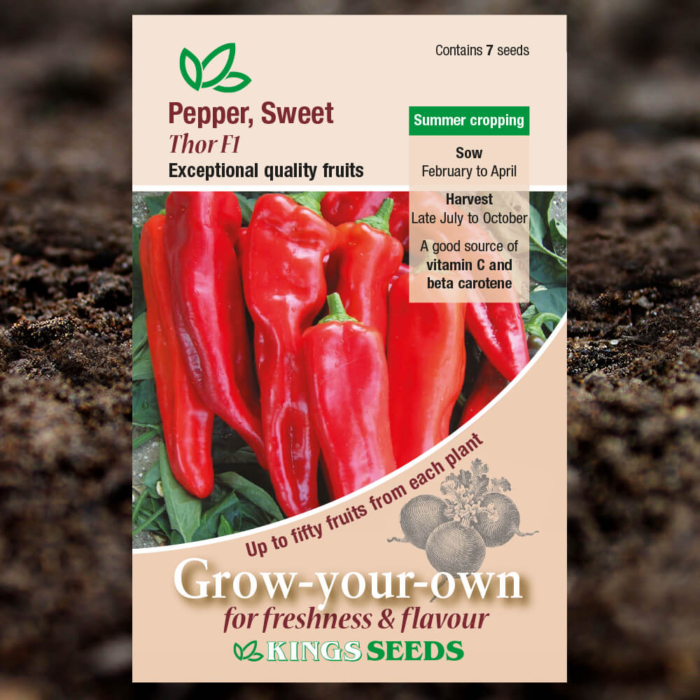 Fruit Seeds - Sweet Pepper Thor F1