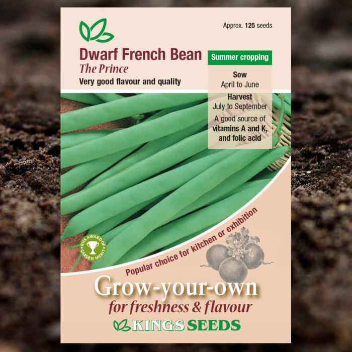Vegetable Seeds - Dwarf French Bean The Prince