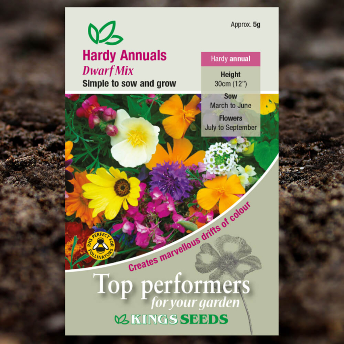 Ornamental Seeds - Hardy Annuals Dwarf Mix