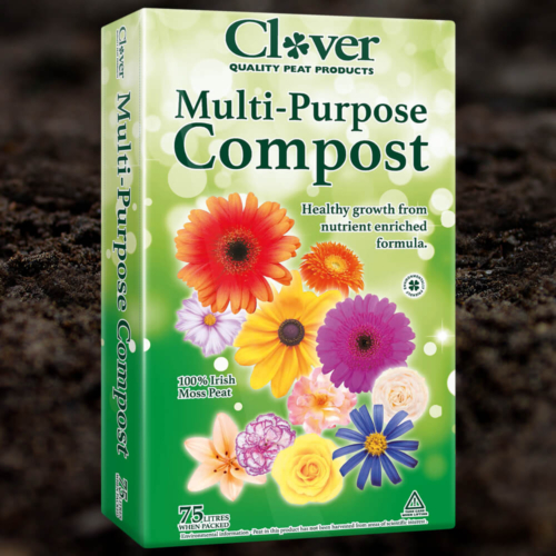 Clover Multi-Purpose Compost 75 Litre Bag Front