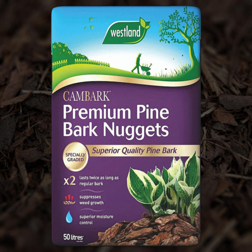 Westland Cambark Premium Pine Bark Nuggets - 50 Litre Bag Front